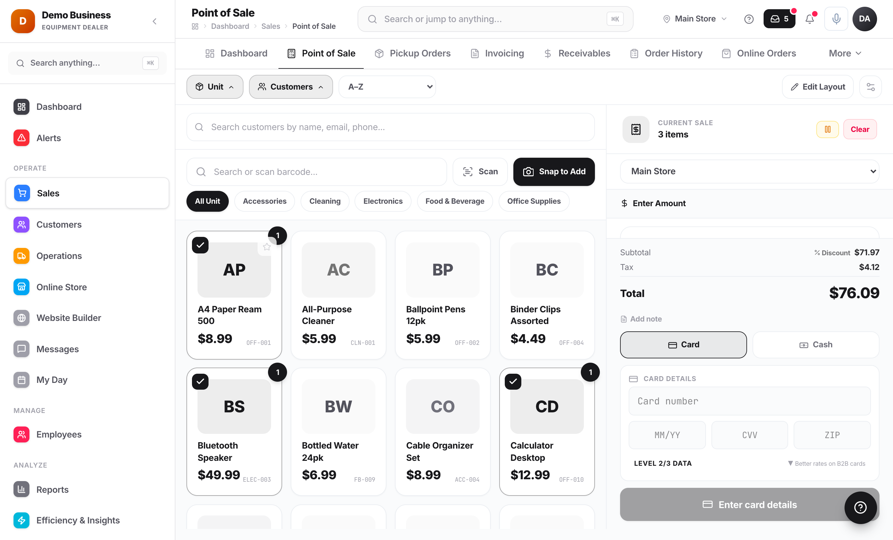 Kache point of sale